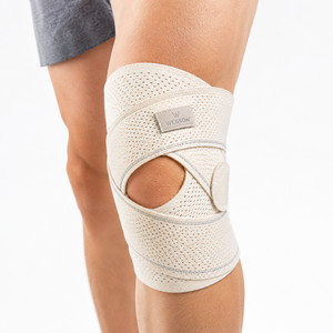 Genouillère Webson respirante et réglable avec compression, en caoutchouc naturel/PVC, fermeture auto-agrippante pour le sport et le fitness, unisexe - Product Image 3