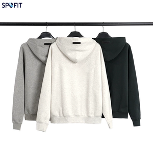 Sweat à capuche personnalisé avec motif floqué pour hommes et femmes, style streetwear moderne, coupe oversize, en molleton premium épais - Product Image 3