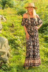 2024 nouveautés été mode vêtements femmes décontracté bohème Floral longue Maxi robe cravate teinture Boho gitane Chic satin soie tissu - Product Image 3