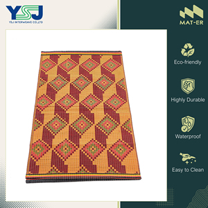Fabricant en gros vendant des tapis d'extérieur de qualité supérieure, résistants à la corrosion, faciles à nettoyer, 100% polypropylène, tapis jacquard en plastique - Product Image 2
