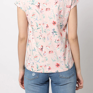 T-shirt Femme Respirant Nouveau T-shirt Femme 100% Coton Uni Décontracté Col Rond Manches Courtes T-shirt Imprimé Femme - Product Image 4
