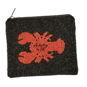 <b>Beaded</b> Floral Embellished Coin Purse Embroidered Zipper Pouch Fashion Accessory Daily Use Portable Chain Strap Custom Size - Product Image 3