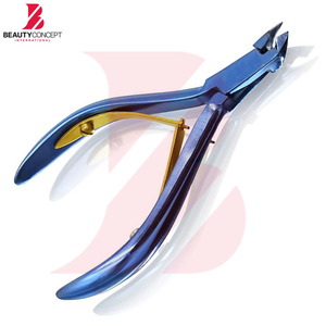 Cortacutículas Azul y Dorado, Servicio OEM ODM, Cortacutículas de Acero Inoxidable de Alta Precisión, Herramientas Profesionales de Manicura y Pedicura - Product Image 6