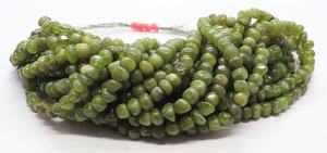 ลูกปัดเวสโซไนต์สีเขียว AAA แบบเรียบ ขนาด 6-7 มม. ลูกปัดเวสโซไนต์ดิบขัดเงา ขนาด 16 นิ้ว ลูกปัดเวสโซไนต์แบบหลวมสำหรับทำเครื่องประดับ - Product Image 5