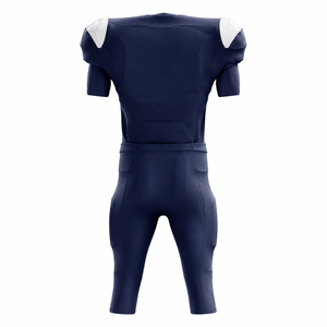 Ensemble de maillots et pantalons de football américain personnalisés, sublimation, équipe, évacuation de l'humidité, séchage rapide, col en V, manches courtes, vente en gros, pas cher, pour hommes - Product Image 2