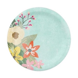 New <b>Paper</b> Dinnerware Plates 9 Inch Round Shapes for Catering and Banquet Hall Wedding Reception and Birthday Plates Events 2026 - Product Image 1