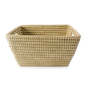 Rustic rectangular seagrass <b>basket</b> Handmade <b>Storage</b> <b>Basket</b> Wholesale eco-friendly Made in Vietnam - Product Image 3