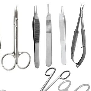 Ensemble de chirurgie oculaire FIDA pour blepharoplastie, 17 pièces, instruments de chirurgie des paupières ophtalmiques de base, acier inoxydable, manuel, réutilisable, cosmétique - Product Image 6