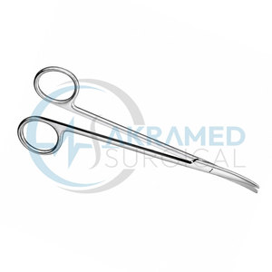 Tijeras Lillie de Acero Inoxidable, Instrumento Quirúrgico Curvo Reutilizable, Certificado CE, Precisión para Cirugía General Manual - Product Image 3