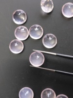 Quartz rose naturel, 10 mm, taille brillant ronde, qualité supérieure, pierre précieuse en vrac pour la fabrication de bijoux