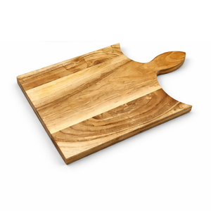 Durable Wooden Serving Tray & Chopping <b>Board</b> | <b>Solid</b> <b>Wood</b> Kitchen <b>Board</b> with Juice Groove | Ideal for Meat Cutting, Fruit Prep - Product Image 1