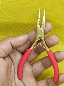 คีมต่อผม3รู (สีทอง) ด้ามจับ PVC สีแดง - Product Image 2