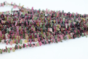 Perles de tourmaline brute de qualité AAA, multi-tourmalines, 7-10 mm, perles de tourmaline naturelle en forme de crayon pour la création de bijoux - Product Image 2