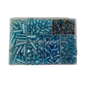 Premium Multicolor <b>Crystal</b> Glass <b>Beads</b> Kit for DIY <b>Bracelet</b>, Necklace and Jewelry Making - Product Image 1