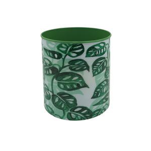 Pot de fleurs rond en fer de luxe de qualité supérieure, motif végétal, émail, grande taille, pour décoration intérieure et extérieure - Product Image 2