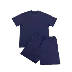 Conjuntos de Verano para Hombre, Camisetas de Manga Corta, Pantalones Cortos de Pierna Ancha, Trajes de Dos Piezas, Traje Deportivo Transpirable, Ropa Casual Holgada para Hombre - Product Image 2