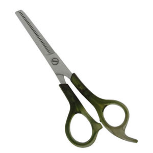 Tijeras de entresacar para barbería, con revestimiento de papel azul, hechas con acero inoxidable alemán, tijeras profesionales de alta calidad - Product Image 1