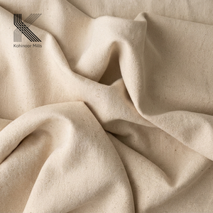 Tissu en coton brut blanc grisâtre léger, nouveau et très vendu - Product Image 2