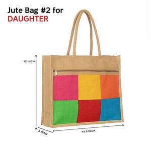 Bolsa de Yute Ecológica para el Mercado con Cierre de Cremallera y Amplio Espacio - Product Image 1