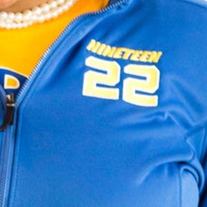 Chaqueta Deportiva con Cierre Completo de Forro Polar Suave Sigma Gamma Rho 1922 para Mujer, Chaqueta Deportiva Personalizada de la Hermandad, Sudadera Casual con Cierre Azul - Product Image 5