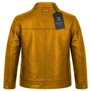 Chaqueta de cuero duradera para niños que combina estilo moderno, comodidad acogedora y calor confiable para la escuela, viajes y salidas familiares. - Product Image 6