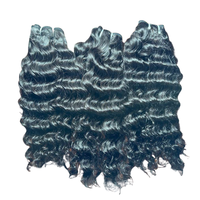 Extensions de cheveux humains vierges indiens Remy, donneur unique, double trame, ondulation naturelle, bouclés Jerry profonds, 100g, fournisseur en gros
