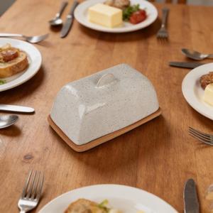 Elegante Plato para Guardar Mantequilla con Tapa, Plato Plano para Servir, Acabado Brillante, Contenedor de Mantequilla para Cocina, Accesorio Elegante para la Mesa - Product Image 3