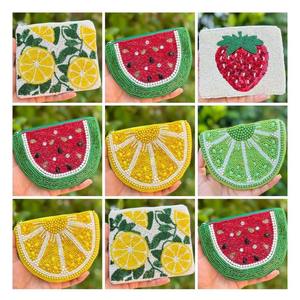 Bolsa de satén de seda india étnica con diseño de espejo y cierre de cordón, ideal para eventos Haldi, Mehndi, bodas, regalos de agradecimiento o como monedero. - Product Image 4