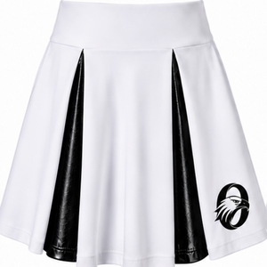 <b>Black</b> Panel Cheerleading <b>Skirt</b> <b>Pleated</b> Athletic Performance Uniform Bottom Sports Team Training Competition Apparel for Cheer - Product Image 1