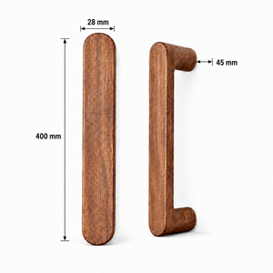 Tiradores y Manijas de Madera Maciza para Muebles, Armarios, Puertas - Ecológicos, Duraderos, para Dormitorio, Baño y Uso en Exteriores - Product Image 2