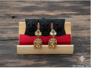 Pendientes Festivos Indios de Primera Calidad para Bodas, Fiestas de Mehendi, Pendientes Elegantes para Novias, Precio al por Mayor - Product Image 3