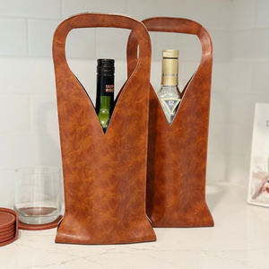 Imra Impex Funda de Lujo para Botella de Vino de Cuero Genuino con Asa, Impermeable, Protectora, Antipolvo, Estuche de Regalo 2026 - Product Image 5