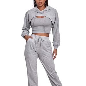 Ensemble survêtement pour femme, sweat-shirt à capuche et pantalon, tenue de Sport décontractée, 2020 - Product Image 1