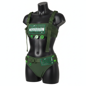 ชุดว่ายน้ำบิกินี่ผู้หญิงไซส์ใหญ่สุดฮิต สายเดี่ยวบาง บราไร้โครง พร้อมจีสตริง ชุดชายหาด - Product Image 1