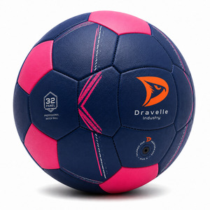 Custom Logo 32 Panel Soccer Ball PU Leather <b>Hand</b> <b>Stitched</b> Size 5 Professional Match Training Football for Women - Product Image 2