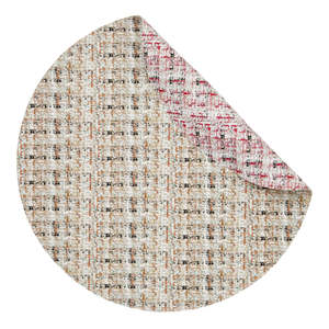 Collezione Coquette di Mode Living, Set di 4 Tovagliette Rotonde in Vinile 100% Privo di Ftalati, Motivo a Quadri, Lavabili in Lavatrice - Product Image 2