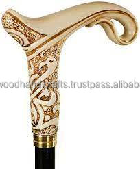 Nuevo diseño Venta caliente Bastón de madera con nuevo diseño Mango de latón Bastón para caminar plegable Bastones decorativos para caminar - Product Image 5