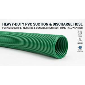 Tuyau d'aspiration en PVC robuste, flexible et renforcé, pour l'aspiration et le refoulement d'eau, l'irrigation, l'agriculture et l'industrie - Product Image 4