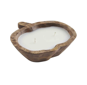 Bol à bougie en bois rustique naturel pour la maison, les mariages, les événements, les cadeaux, récipient à bougie personnalisé pour table, restaurant, café - Product Image 5