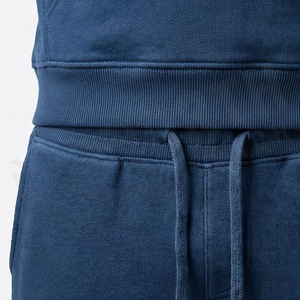 Sweat-shirt à capuche pour homme, couleur unie, en coton, manches longues, décontracté, pour l'automne, avec cordon de serrage et poche avant - Product Image 5