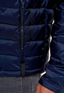 Two color design OEM Wholesale Custom Winter Warm Quilted Bubble Down Padded Puffer <b>Jackets</b> With Hooded <b>jacket</b> - Product Image 6