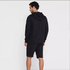 <b>Men</b> Hoodie and <b>Shorts</b> Set Solid Color Tracksuit Pullover Jogger Outfit Streetwear solid color <b>men's</b> tracksuit - Product Image 2