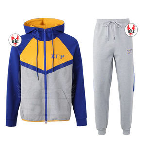Ensemble de survêtement décontracté pour homme, léger, à capuche, pour l'hiver, avec pantalon à cordon de serrage et veste élégante Sigma Gamma Rho - Product Image 4