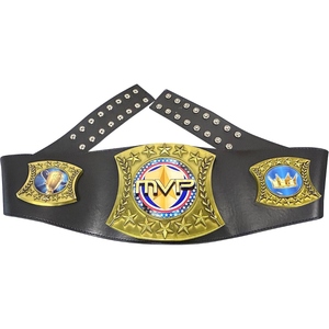 OEM Custom Champion Belt Championship Wrestling Boxing MMA Title Belt Premium Leather Strap Gold <b>Metal</b> <b>Plates</b> Logo Branding - Product Image 3