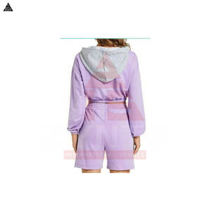 เสื้อฮู้ดดี้ผ้าฝ้ายคุณภาพสูง ไซส์ใหญ่ ระบายอากาศได้ดี สำหรับผู้ชาย แบบพื้นฐาน ผ้าฝ้ายผสม สตรีทแวร์ สีพื้น ดีไซน์สั่งทำได้ แบบครอป - Product Image 2