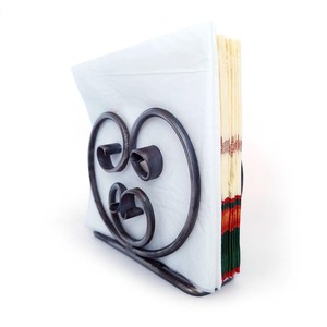 Forged napkin holder, wrought iron paper napkin holder, <b>kitchen</b> decor, <b>kitchen</b> storage, rustic napkin holder, handmade - Product Image 5