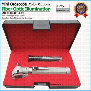 Otoscopio Avanzado de Fibra Óptica Gris, Otoscopio Médico Confiable de Fibra Óptica Gris para Exámenes Clínicos Diarios - Product Image 2