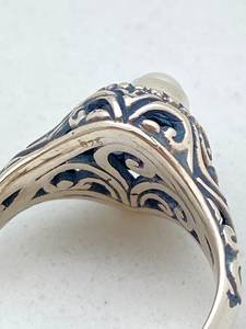 Pearl <b>Ring</b> Elegant Gemstone Jewelry Women Gift Handmade <b>Adjustable</b> Wholesale Supplier - Product Image 2