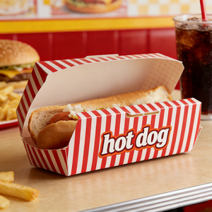 Caja de Papel Biodegradable y Ecológica Personalizada para Alimentos, con Separador para Ensaladas, Sándwiches, Papas Fritas, Hot Dogs, para Llevar, Marca EcoRev - Product Image 4