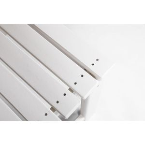 Banco Adirondack de HDPE para Todo Clima con Textura de Madera, Asiento de Polimadera Resistente a los Rayos UV para Patio, Jardín y Balcón - Product Image 5